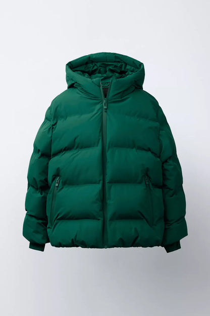 MATTE PUFFER - FOREST GREEN