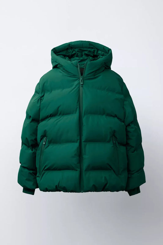 MATTE PUFFER - FOREST GREEN