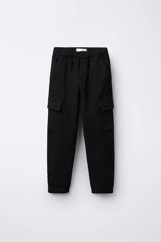 CARGO PANTS - BLACK