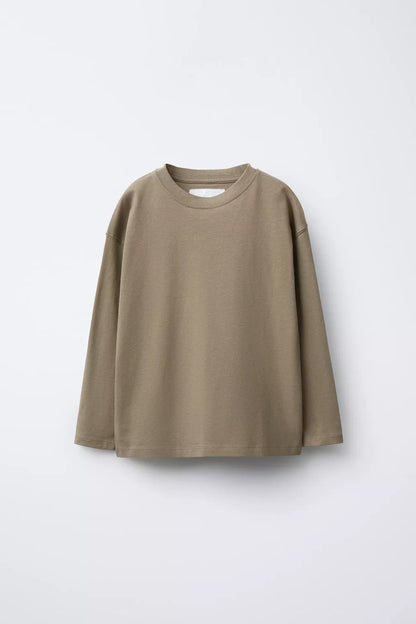 BASIC LONG SLEEVE - BROWN